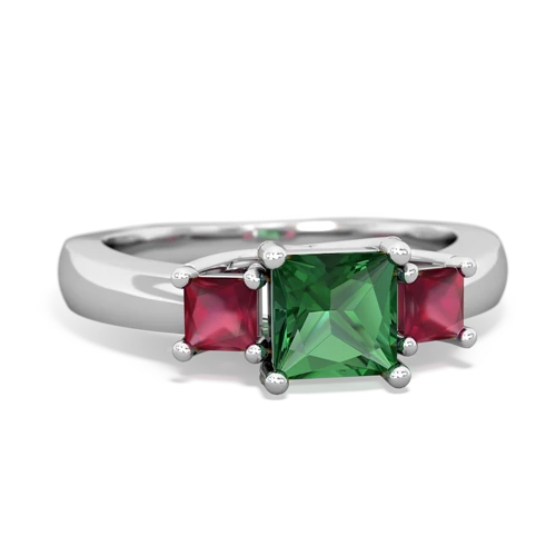lab emerald-ruby timeless ring