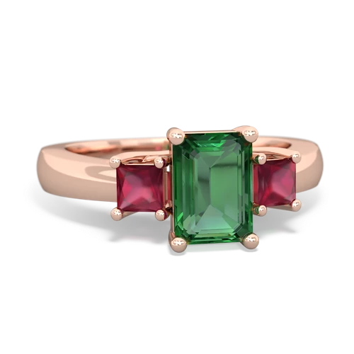 lab emerald-ruby timeless ring