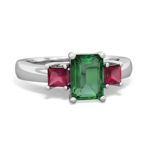 lab emerald-ruby timeless ring