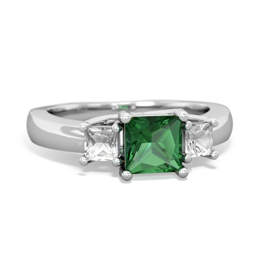 lab emerald-white topaz timeless ring