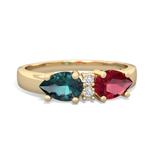 lab ruby-alexandrite timeless ring