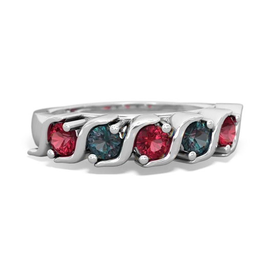 lab ruby-alexandrite timeless ring