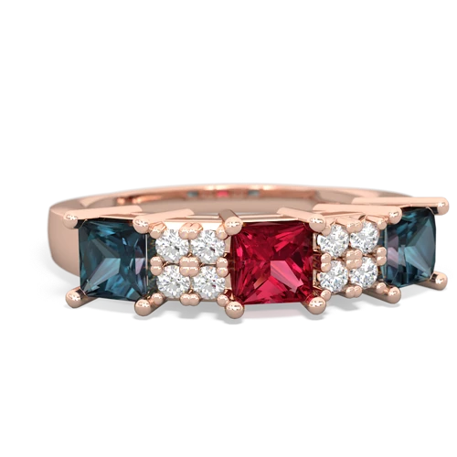 lab ruby-alexandrite timeless ring