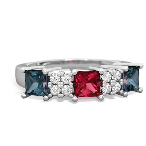 lab ruby-alexandrite timeless ring