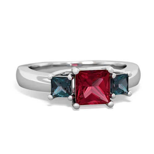 lab ruby-alexandrite timeless ring