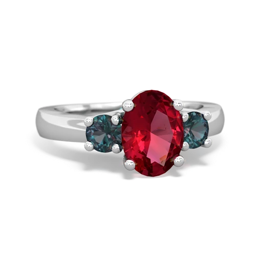 lab ruby-alexandrite timeless ring