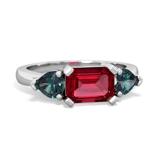 lab ruby-alexandrite timeless ring