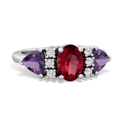 lab ruby-amethyst timeless ring