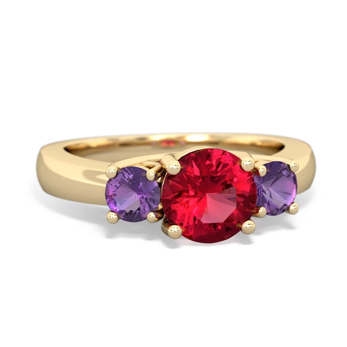 lab ruby-amethyst timeless ring