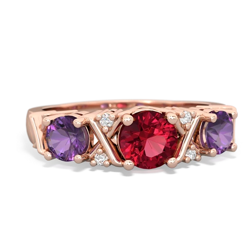 lab ruby-amethyst timeless ring