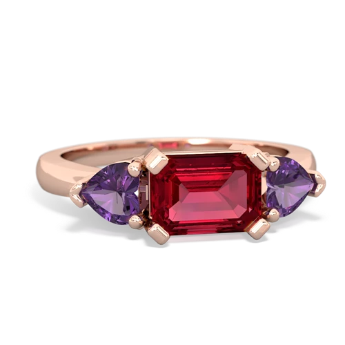 lab ruby-amethyst timeless ring