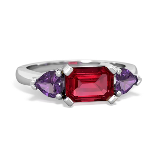 lab ruby-amethyst timeless ring