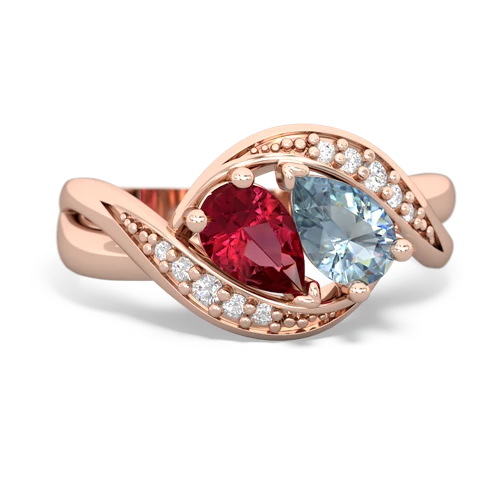 lab ruby-aquamarine keepsake curls ring