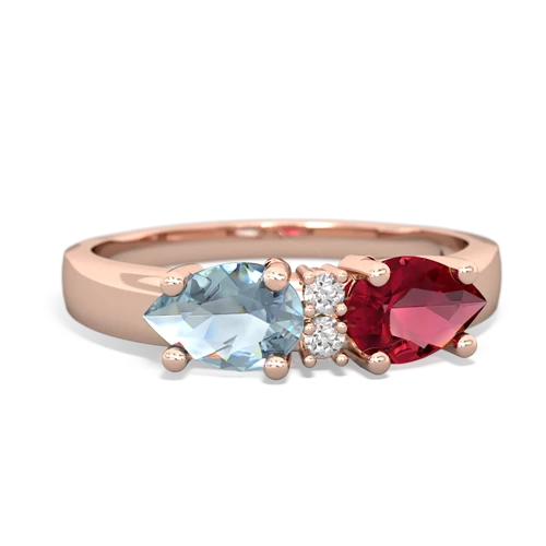 lab ruby-aquamarine timeless ring