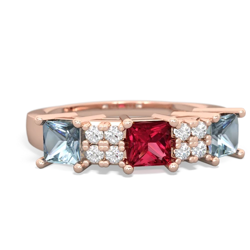 lab ruby-aquamarine timeless ring