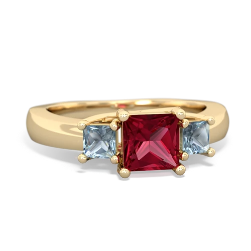 lab ruby-aquamarine timeless ring