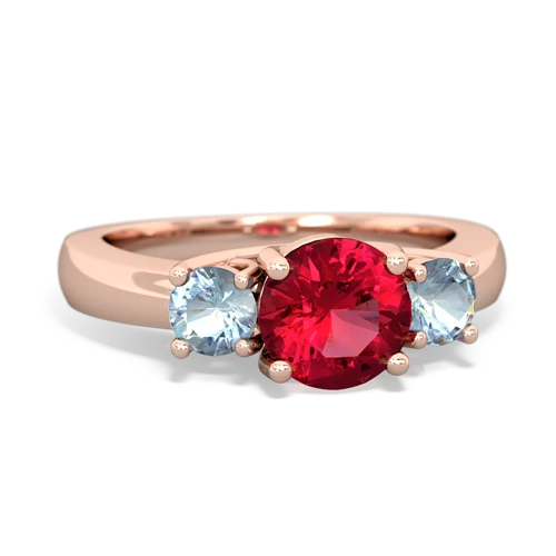 lab ruby-aquamarine timeless ring