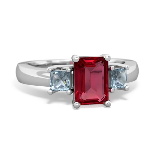 lab ruby-aquamarine timeless ring