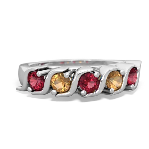 Lab Ruby Anniversary Band Lab Created Ruby ring Ring