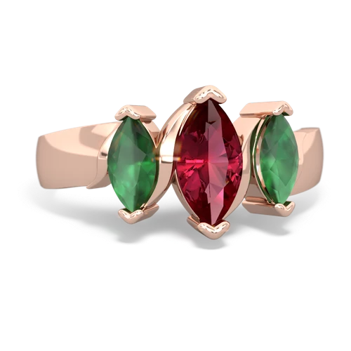 lab ruby-emerald keepsake ring