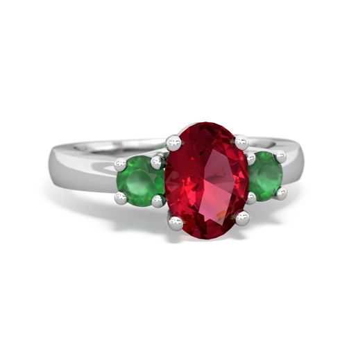 lab ruby-emerald timeless ring