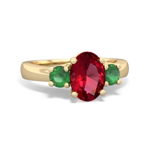 lab ruby-emerald timeless ring