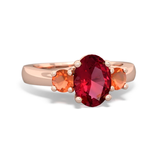 lab ruby-fire opal timeless ring