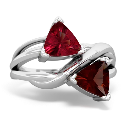 lab ruby-garnet filligree ring