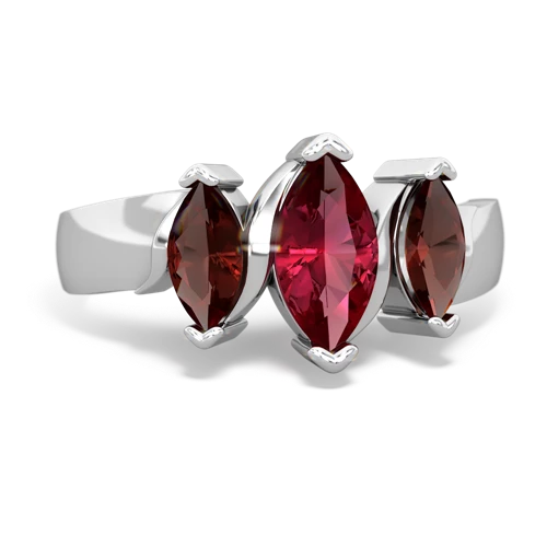 lab ruby-garnet keepsake ring