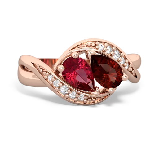 lab ruby-garnet keepsake curls ring