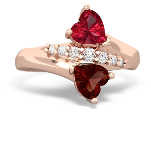 lab ruby-garnet modern ring