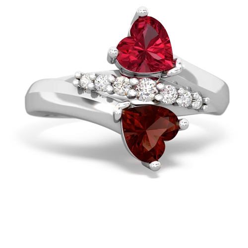 lab ruby-garnet modern ring