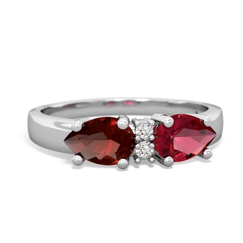 lab ruby-garnet timeless ring