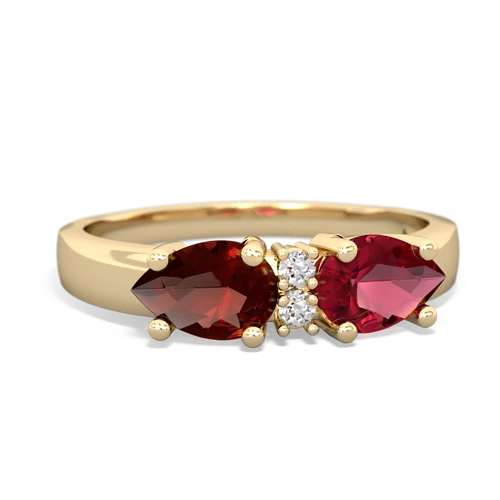 lab ruby-garnet timeless ring