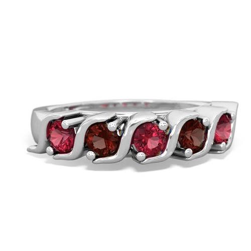 lab ruby-garnet timeless ring