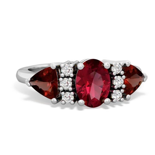 lab ruby-garnet timeless ring