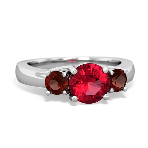 lab ruby-garnet timeless ring