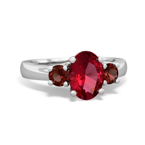 lab ruby-garnet timeless ring