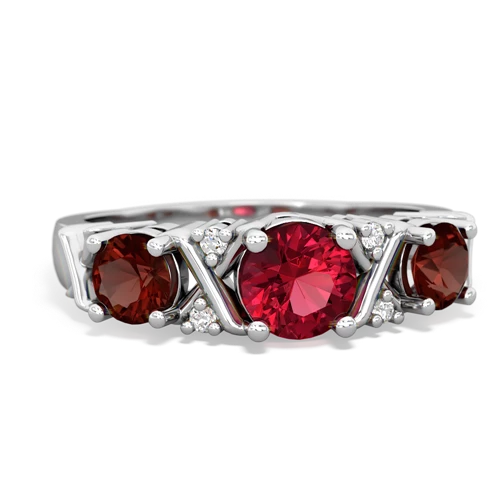 lab ruby-garnet timeless ring