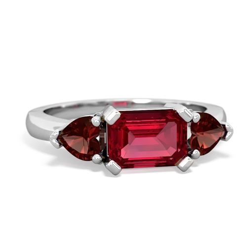 lab ruby-garnet timeless ring