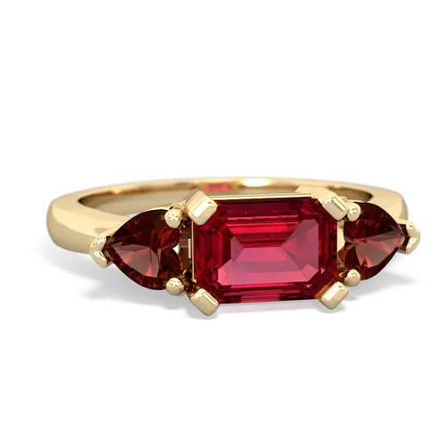 lab ruby-garnet timeless ring