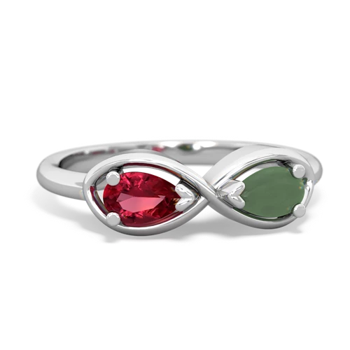 lab ruby-jade infinity ring