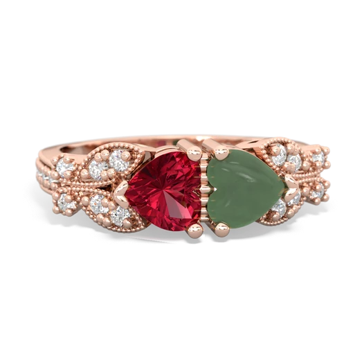 lab ruby-jade keepsake butterfly ring