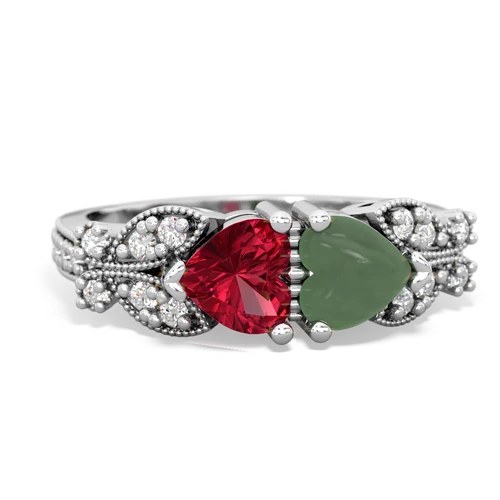 lab ruby-jade keepsake butterfly ring