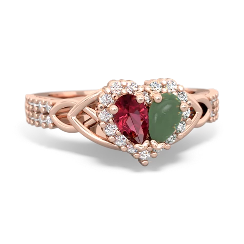 lab ruby-jade keepsake engagement ring