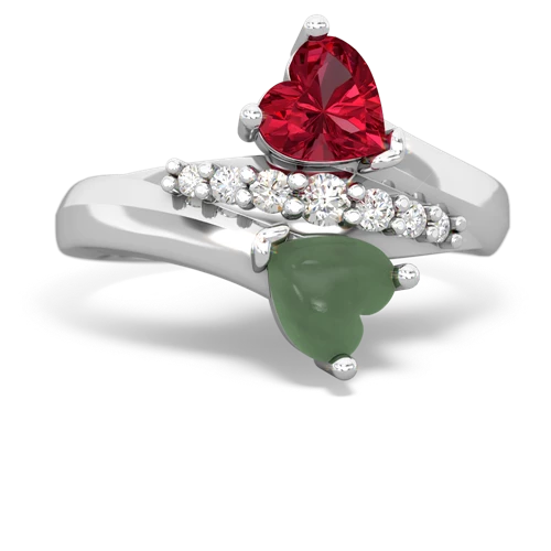 lab ruby-jade modern ring