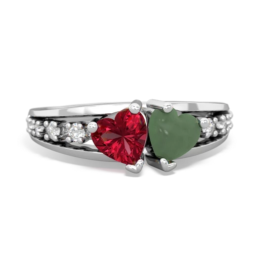 lab ruby-jade modern ring