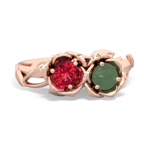 lab ruby-jade roses ring