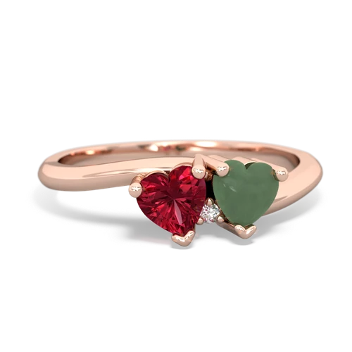 lab ruby-jade sweethearts promise ring