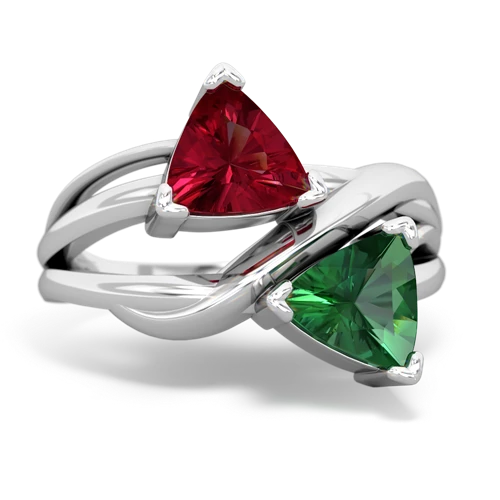 lab ruby-lab emerald filligree ring